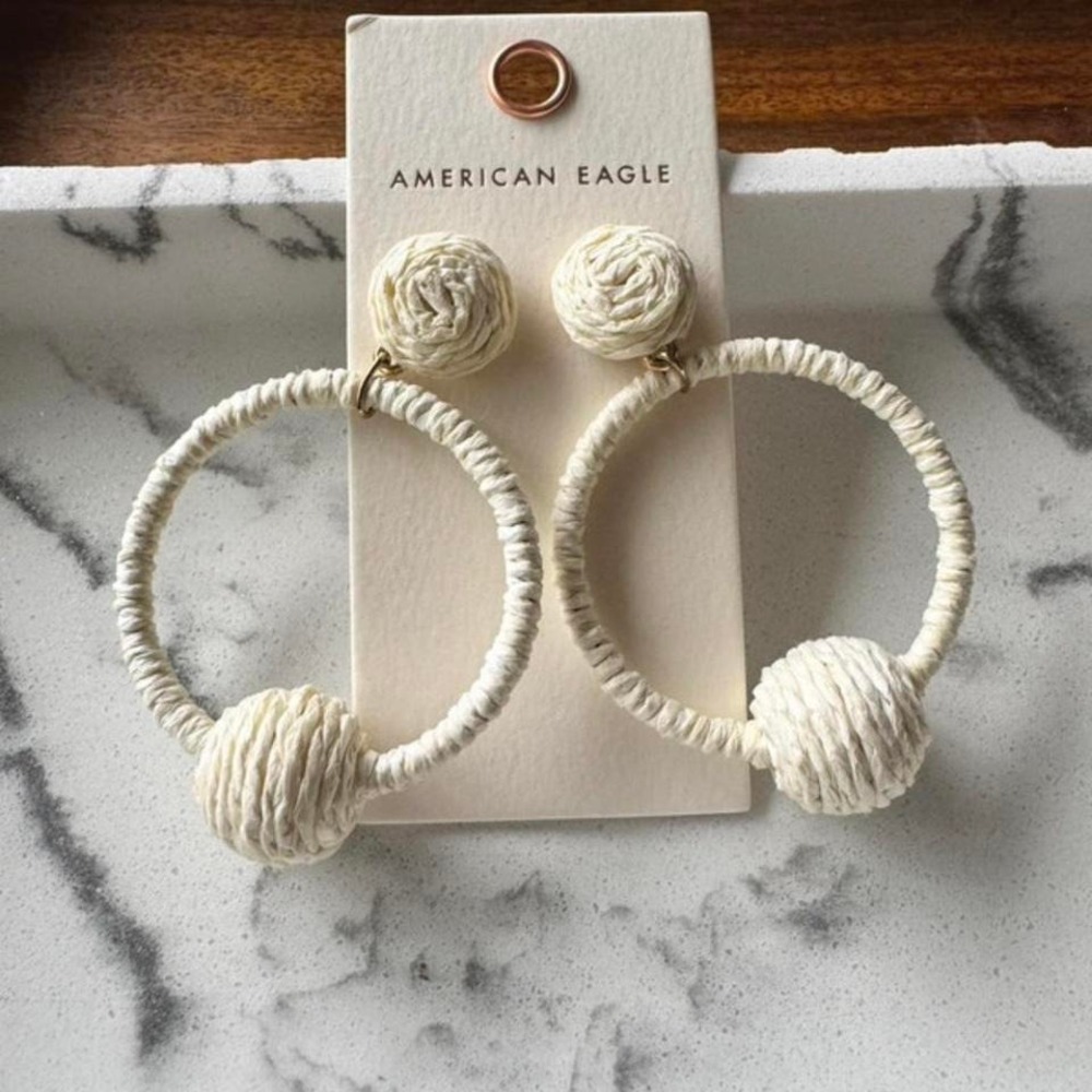American Eagle Wrapped Hoop Earrings